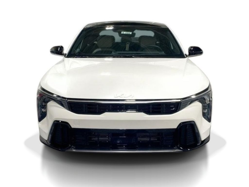 2026 Kia K4 GT-Line - Snow White Pearl exterior view 3