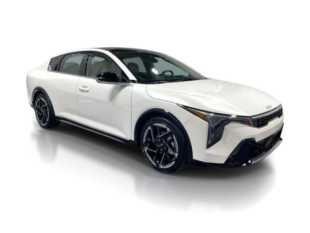 2026 Kia K4 GT-Line - Snow White Pearl exterior view 2