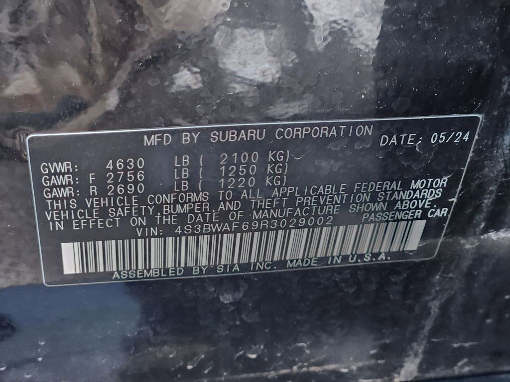 Used 2024 Crystal Black Silica Subaru Premium image 26