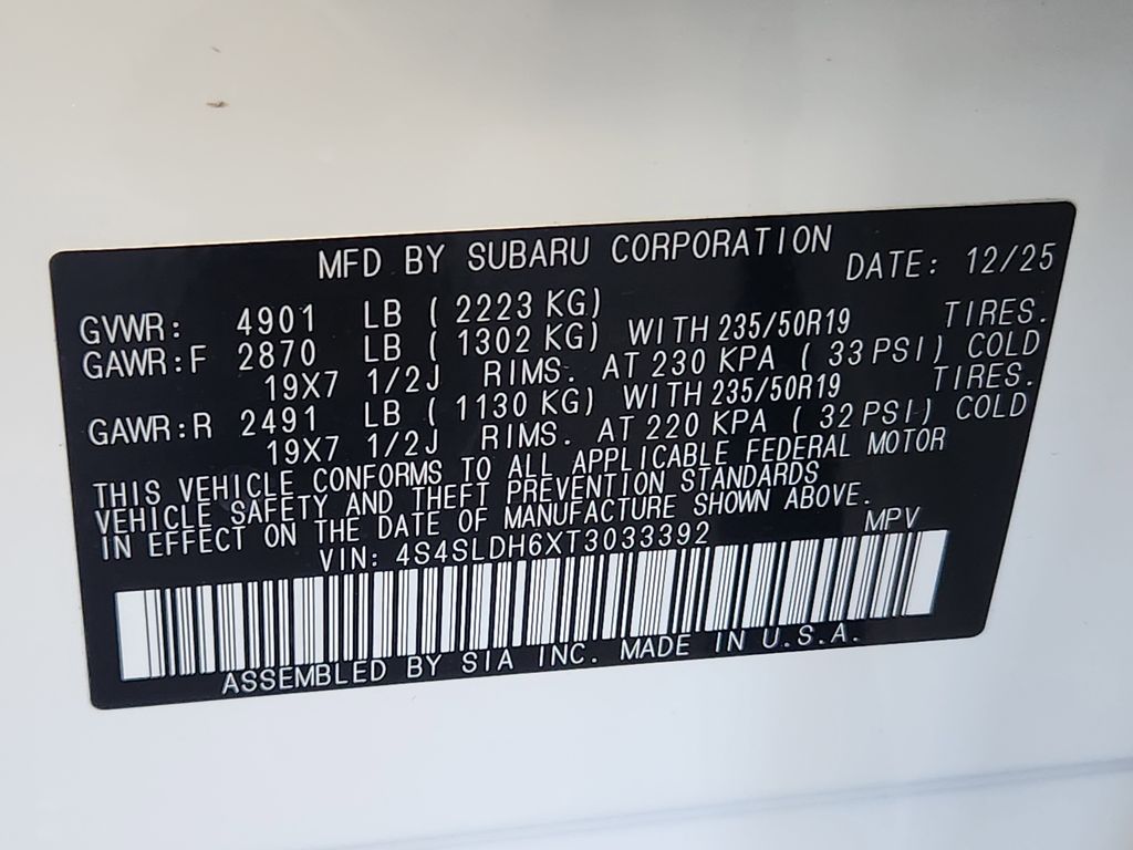 New 2026 Crystal White Pearl Subaru Sport image 25