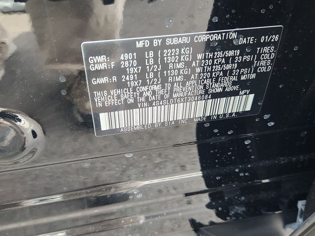 New 2026 Crystal Black Silica Subaru Touring image 25