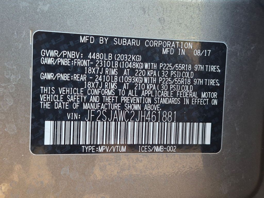 Used 2018 Sepia Bronze Metallic Subaru Touring image 26