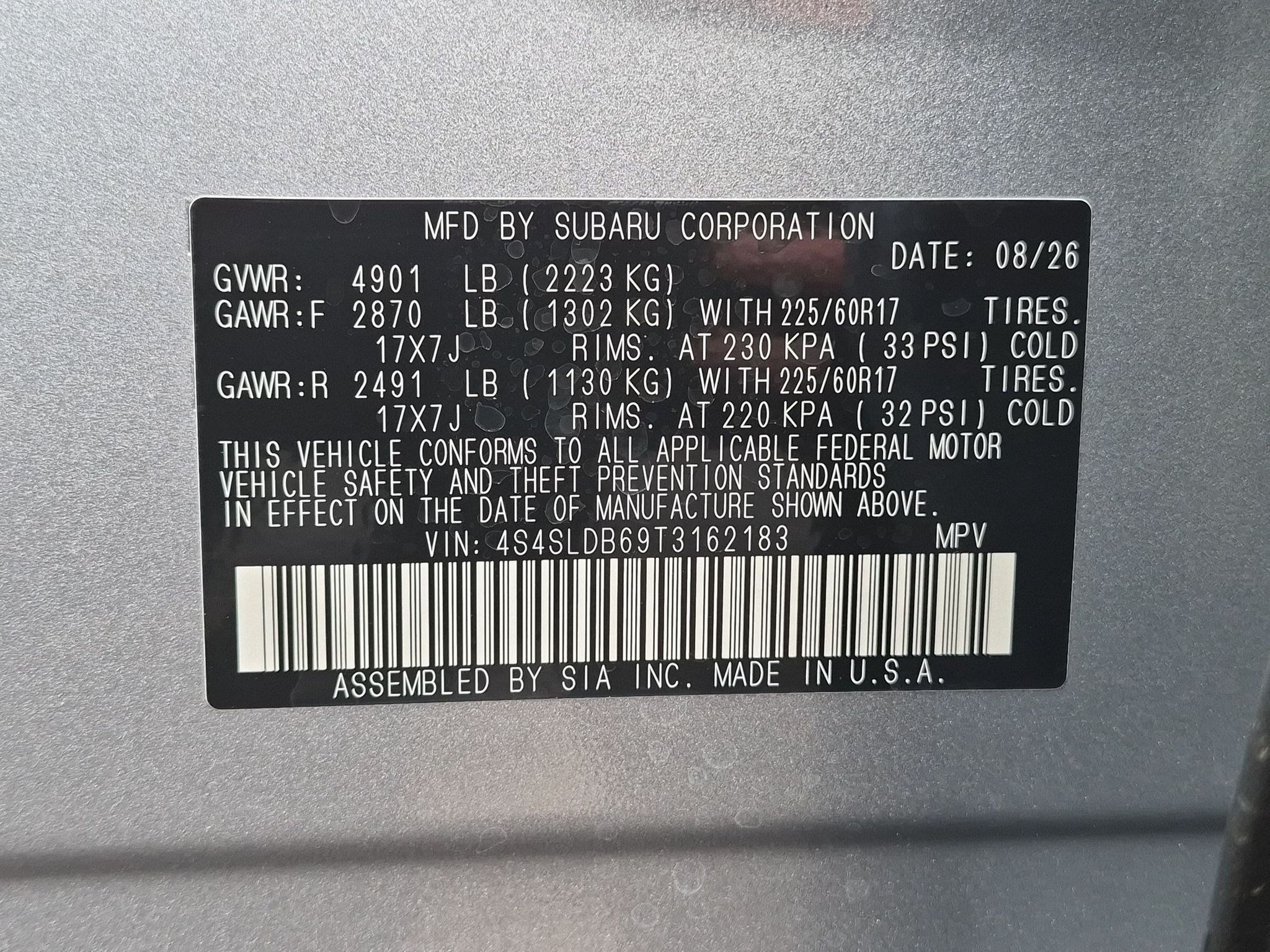 New 2026 Ice Silver Metallic Subaru Premium image 26