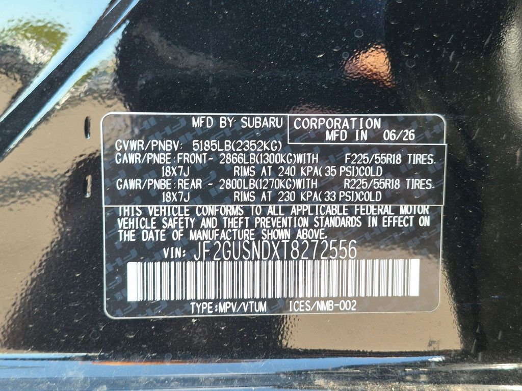 New 2026 Crystal Black Silica Subaru Limited Hybrid image 27