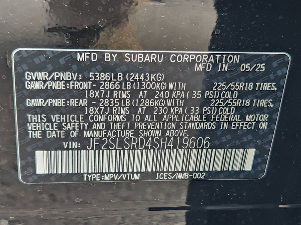 New 2025 Crystal Black Silica Subaru Limited Hybrid image 12