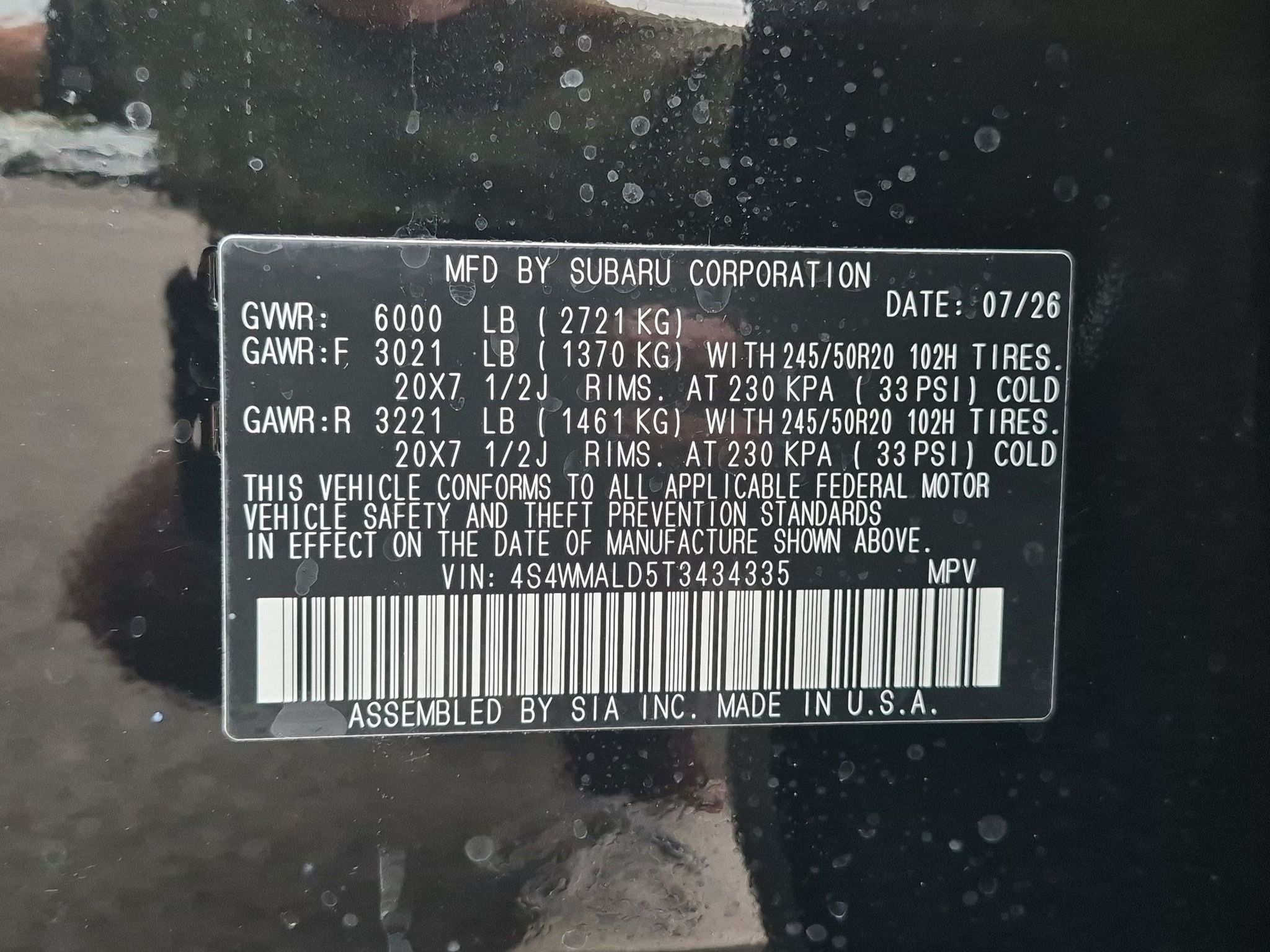 New 2026 Crystal Black Silica Subaru Onyx Edition Touring image 27
