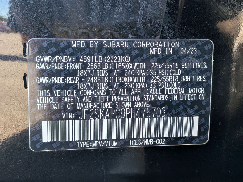 Certified Used 2023 Crystal Black Silica Subaru Limited image 27