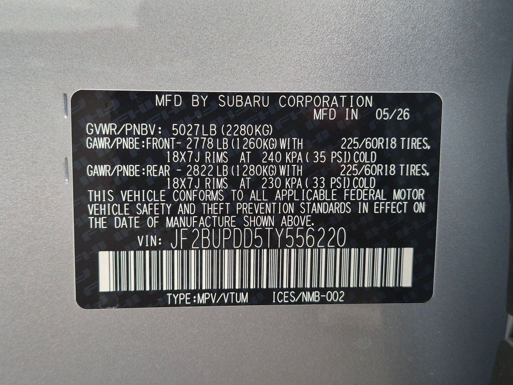 New 2026 Ice Silver Metallic Subaru Limited image 26