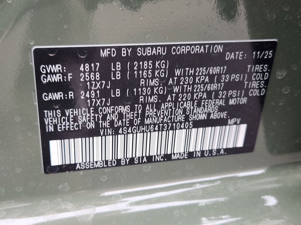 New 2026 Alpine Green Subaru Wilderness image 26