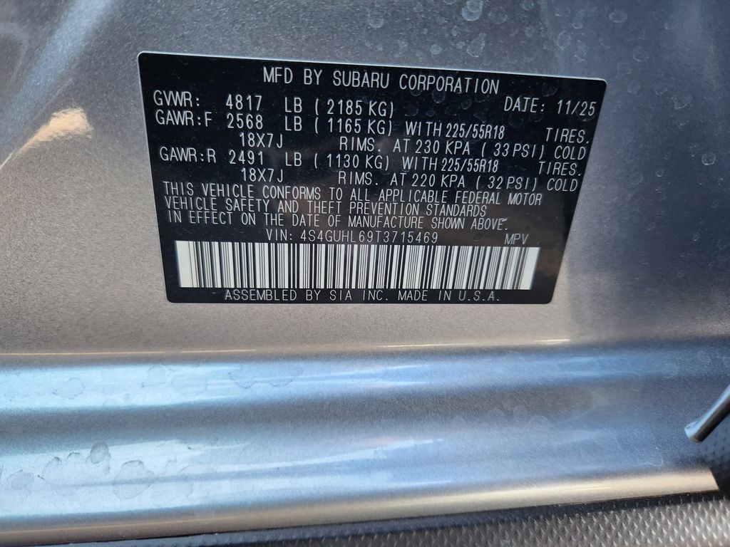 New 2026 Ice Silver Metallic Subaru Limited image 25