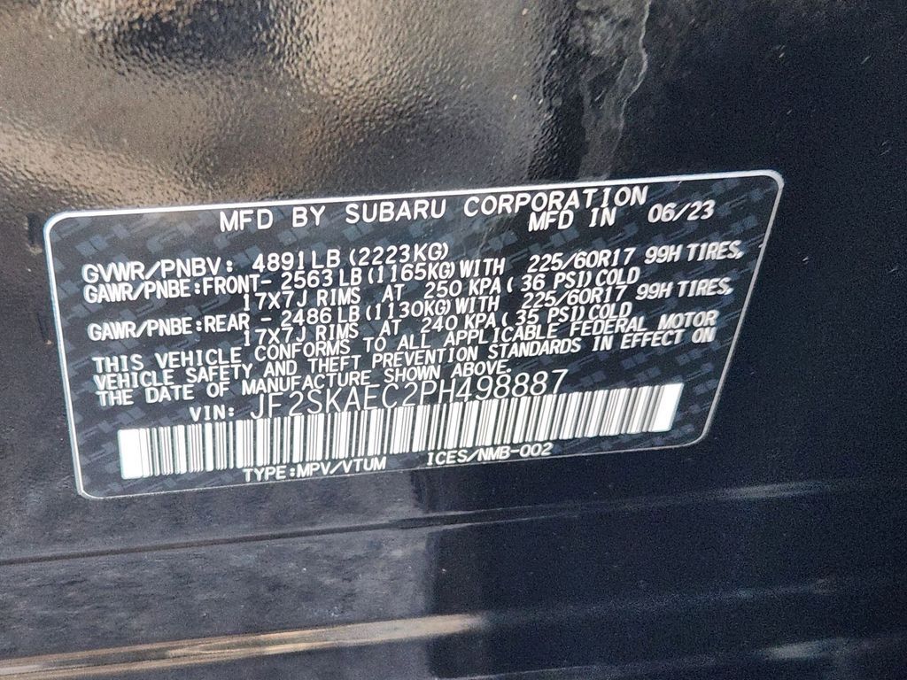 Certified Used 2023 Crystal Black Silica Subaru Premium image 29