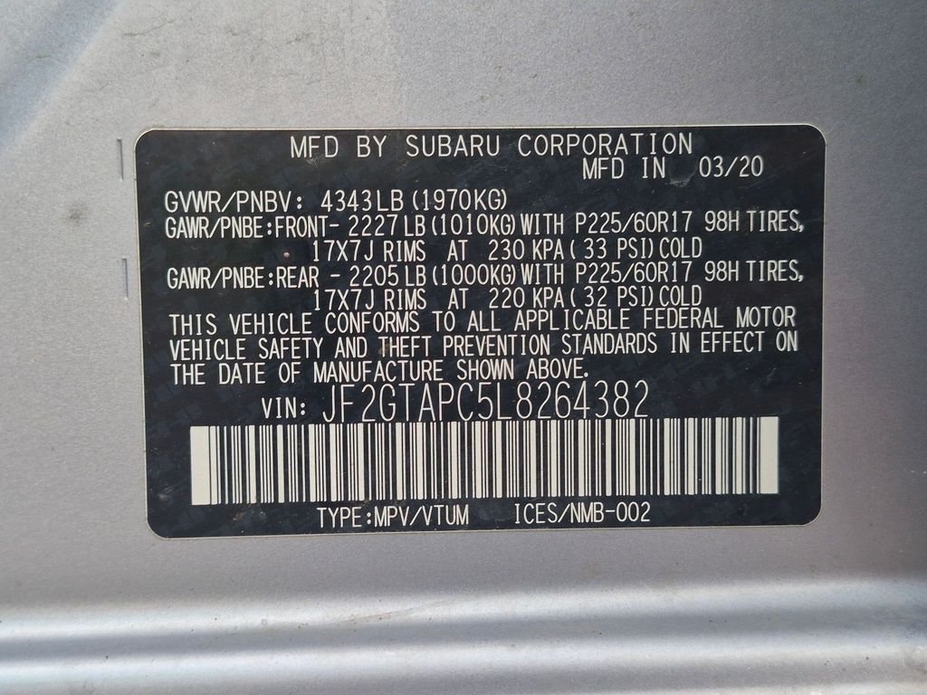 Used 2020 Ice Silver Metallic Subaru Premium image 23
