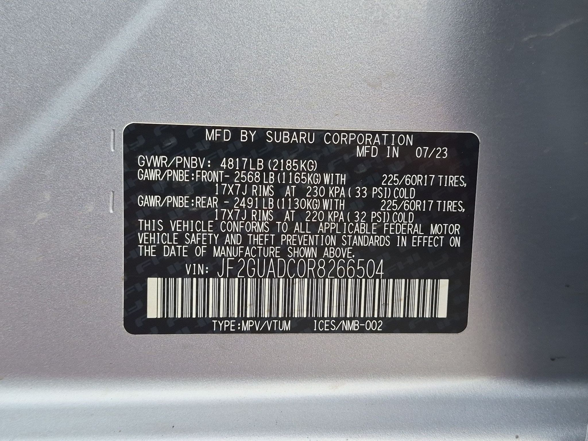 Certified Used 2024 Ice Silver Metallic Subaru Premium image 26