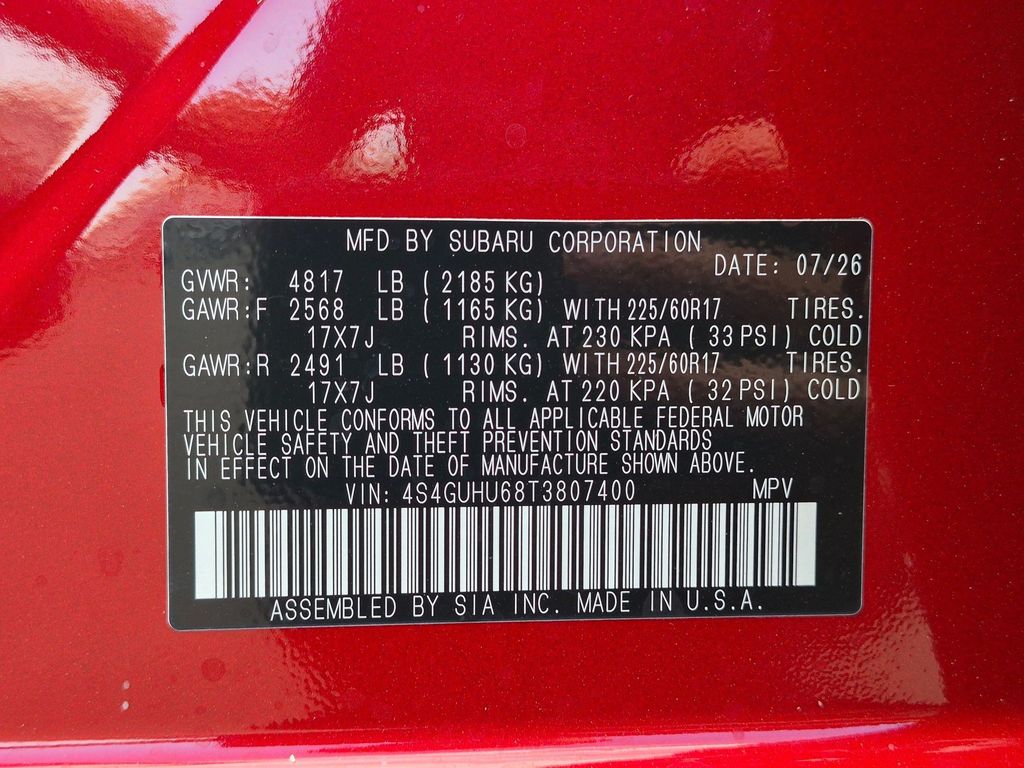 New 2026 Lithium Red Pearl Subaru Wilderness image 26