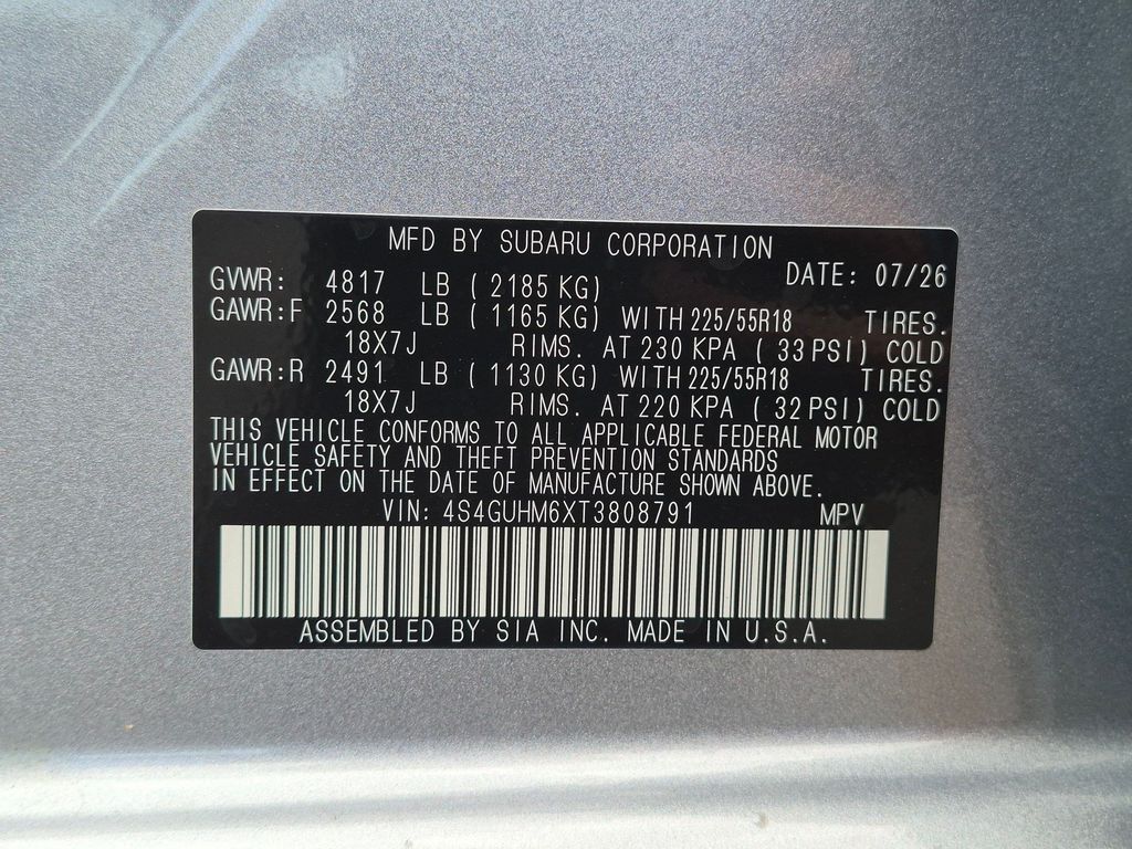 New 2026 Ice Silver Metallic Subaru Limited image 26