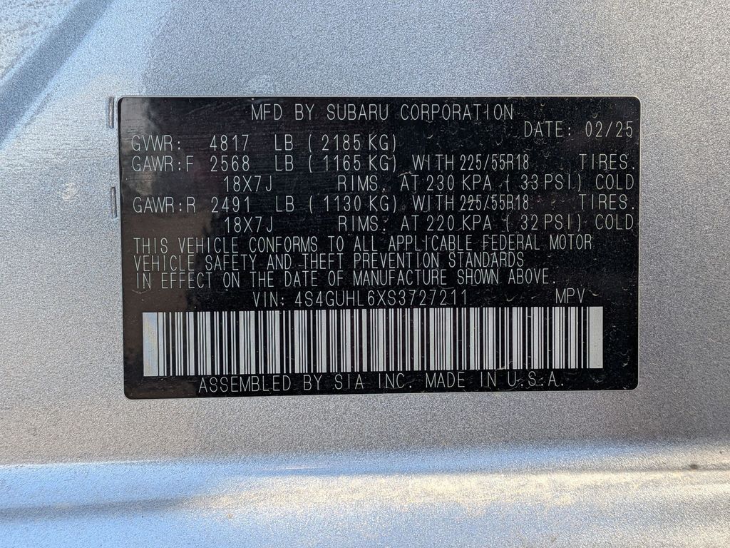Certified Used 2025 Ice Silver Metallic Subaru Limited image 25